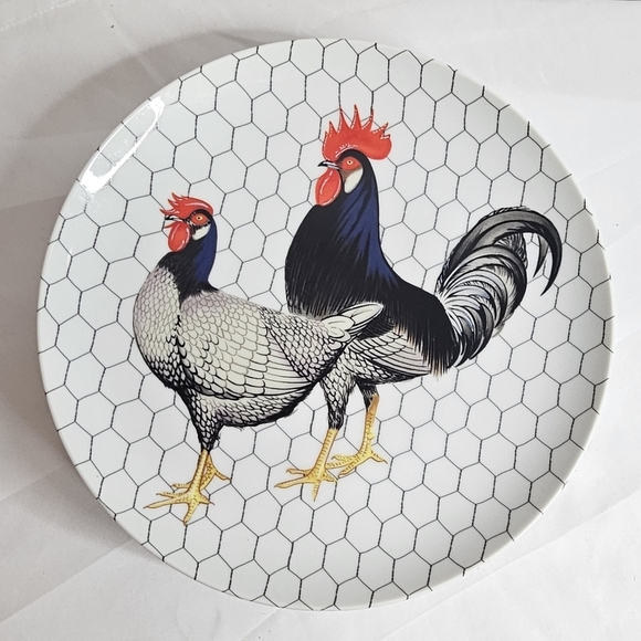 3 Fritz and Floyd Chicken Coop Porcelain Plates - Picture 2 of 7